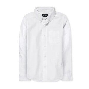 Children's Place Boys Long Sleeve Oxford Shirt
